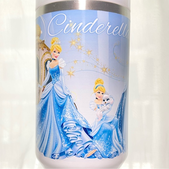 Custom 40oz Tumbler Disney Princess Cinderella Brand new double wall stainless t - Picture 13 of 14